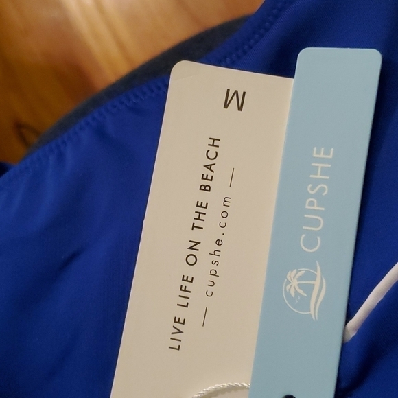 Cupshe Blue Bikini Bottoms Size Medium - Picture 5 of 5